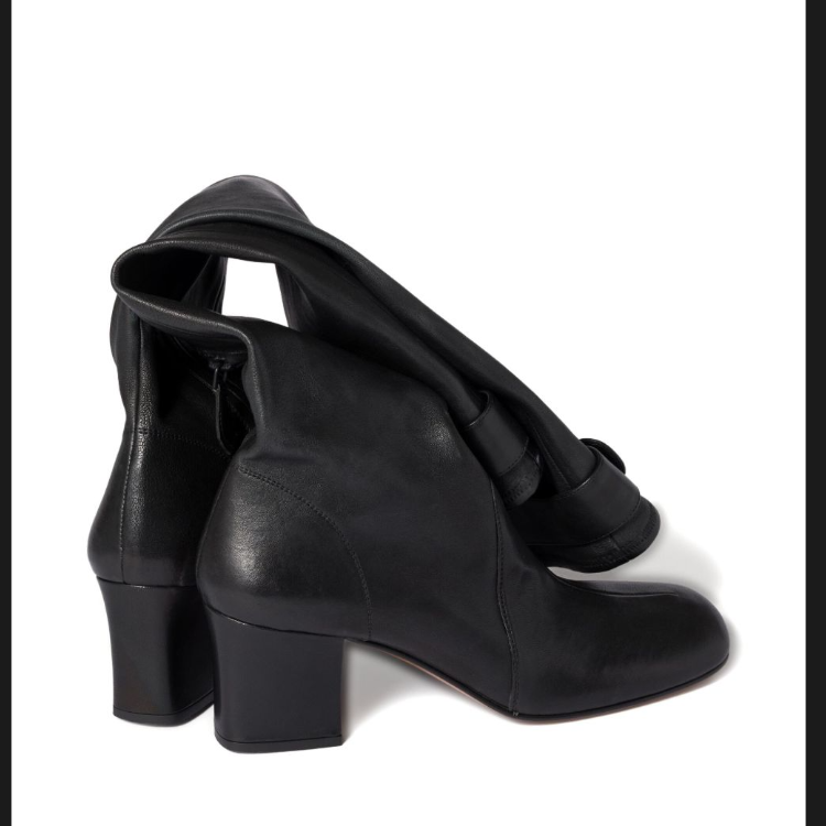 Women's High Heel Square Toe Side Zip High Shaft Fashion Boots - Style k.html - Image 3