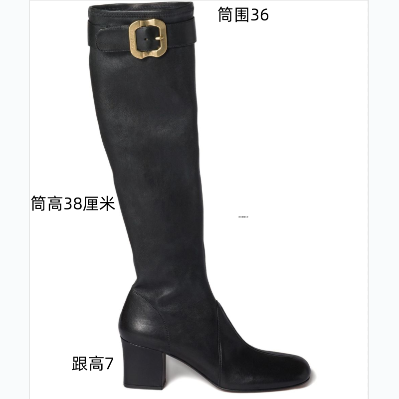 Women's High Heel Square Toe Side Zip High Shaft Fashion Boots - Style k.html - Image 4