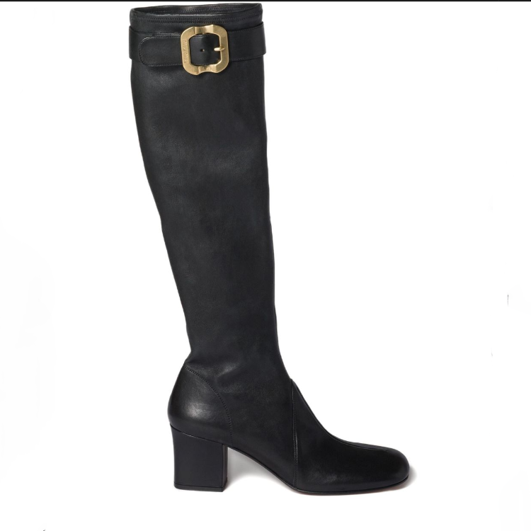 Women's High Heel Square Toe Side Zip High Shaft Fashion Boots - Style k.html - Image 5