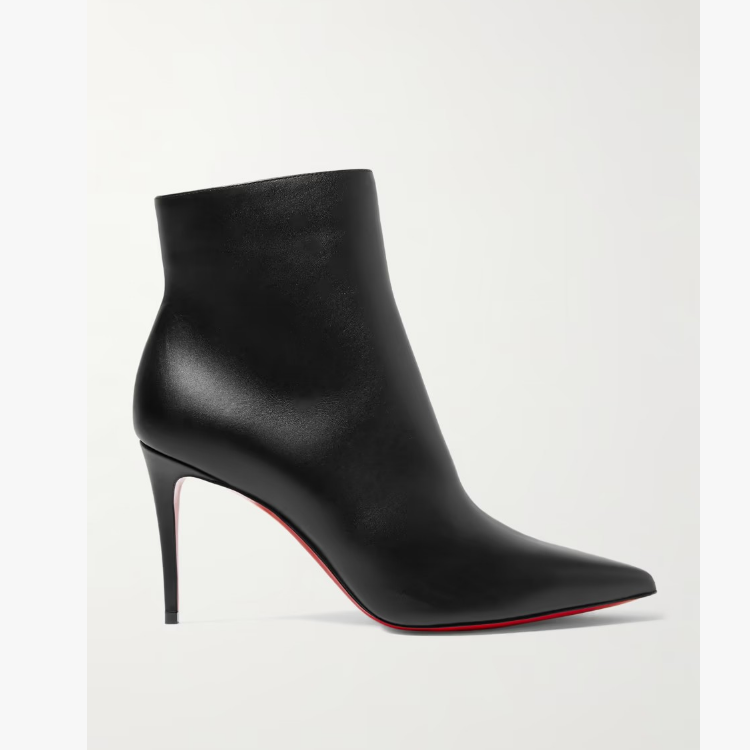 Women's Pointed Toe Ankle Boots with High Heel and Side Zipper